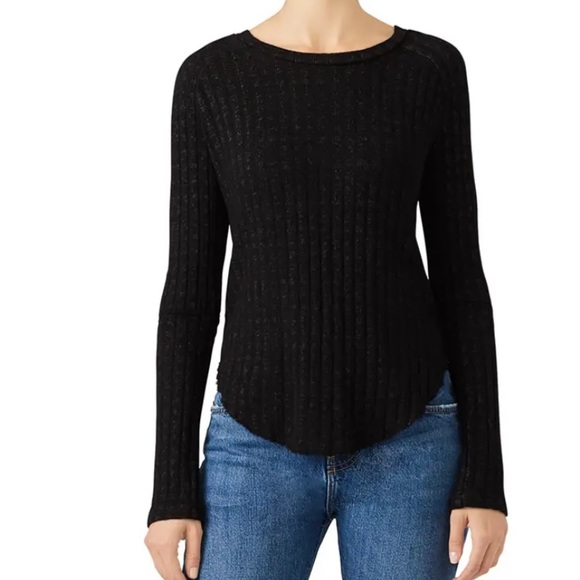 Monrow Sweet Black Sweater Size L.  FF - Picture 1 of 5